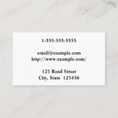 Elegant en Simple Advocate Visitekaartje (Achterkant)