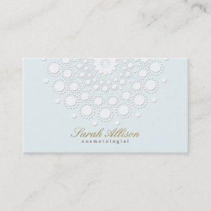 Elegant en Simple Cosmetoloog Light Blue Visitekaartje