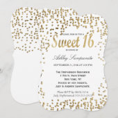 Elegant en Simple Faux Gold Confetti Kaart (Voorkant / Achterkant)