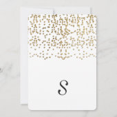 Elegant en Simple Faux Gold Confetti Kaart (Achterkant)