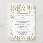 Elegant en Simple Faux Gold Confetti Kaart (Voorkant)