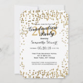 Elegant en Simple Faux Gold Confetti Kaart (Voorkant)