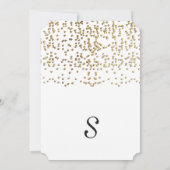 Elegant en Simple Faux Gold Confetti Kaart (Achterkant)