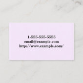 Elegant en Simple Hair Dresser Visitekaartje (Achterkant)