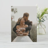 Elegant en Simple Modern Weeding Kaart (Staand voorkant)