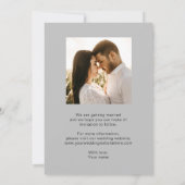 Elegant en Simple Modern Weeding Kaart (Achterkant)