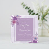 Elegant en Simple Wedding Invitation Card Kaart (Staand voorkant)