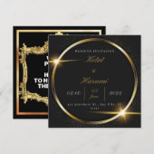 Elegant en Simple Wedding Invitation Card Kaart (Voorkant / Achterkant)