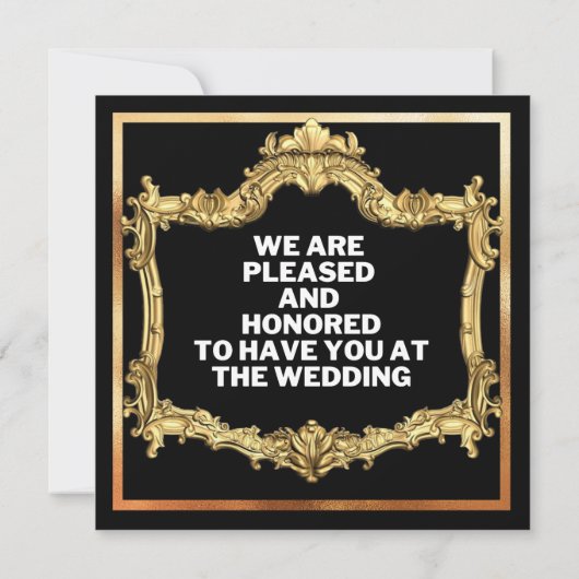 Elegant en Simple Wedding Invitation Card Kaart (Achterkant)