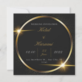 Elegant en Simple Wedding Invitation Card Kaart