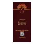 Elegant en stijlvol haar stylist reclamekaart (Achterkant)