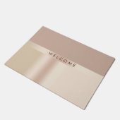 Elegant en stijlvol roos goudbruin deurmat (Schuin)