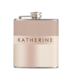 Elegant en stijlvol roos goudbruin heupfles