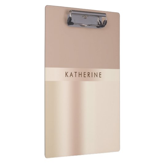 Elegant en stijlvol roos goudbruin klembord (Rechts)