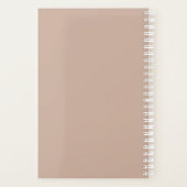 Elegant en stijlvol roos goudbruin planner (Achterkant)