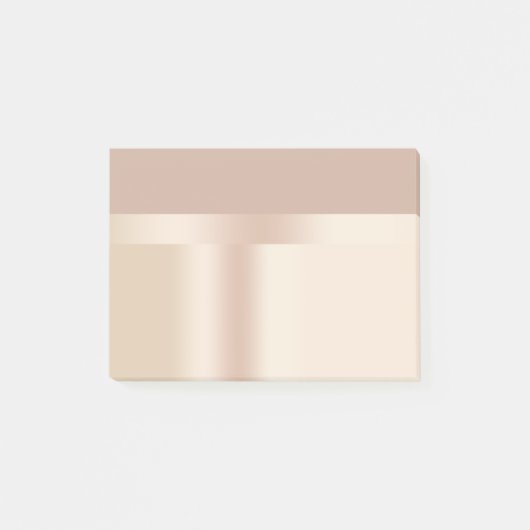 Elegant en stijlvol roos goudbruin post-it® notes (Voorkant)