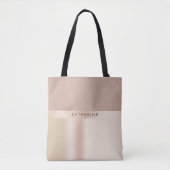 Elegant en stijlvol roos goudbruin tote bag (Voorkant)