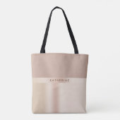 Elegant en stijlvol roos goudbruin tote bag (Achterkant)