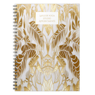 Elegant en stijlvol verguld Aura Business Logo Notitieboek