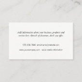 Elegant en Stylish Chevron Visitekaartje (Achterkant)