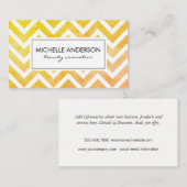 Elegant en Stylish Chevron Visitekaartje (Voorkant / Achterkant)