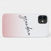 Elegant en subtiel roze Grandma Script Gift Case-Mate iPhone Case (Achterkant (horizontaal))