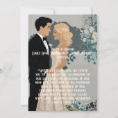 Elegant en tijdloos bruiloft uitnodiging ontwerp (Voorkant)