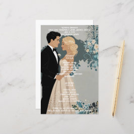 Elegant en tijdloos bruiloft uitnodiging ontwerp