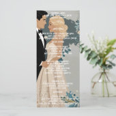 Elegant en tijdloos bruiloft uitnodiging ontwerp (Staand voorkant)