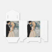 Elegant en tijdloos bruiloft uitnodiging ontwerp bedankdoosjes (Uitgevouwen)