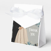 Elegant en tijdloos bruiloft uitnodiging ontwerp bedankdoosjes (Voorkant Zijde)