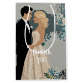 Elegant en tijdloos bruiloft uitnodiging ontwerp medium cadeauzakje (Voorkant)