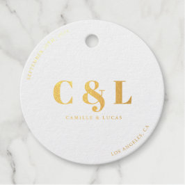 Elegant en trendy bruiloft bedankjes labels