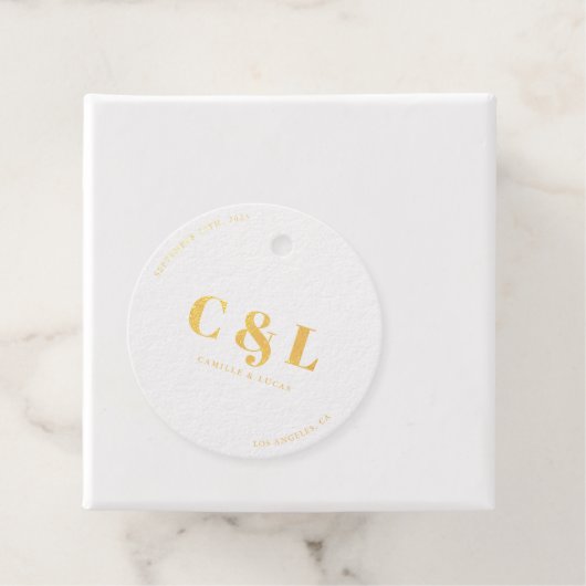 Elegant en trendy bruiloft bedankjes labels (Met doos)