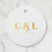 Elegant en trendy bruiloft bedankjes labels (Voorkant)