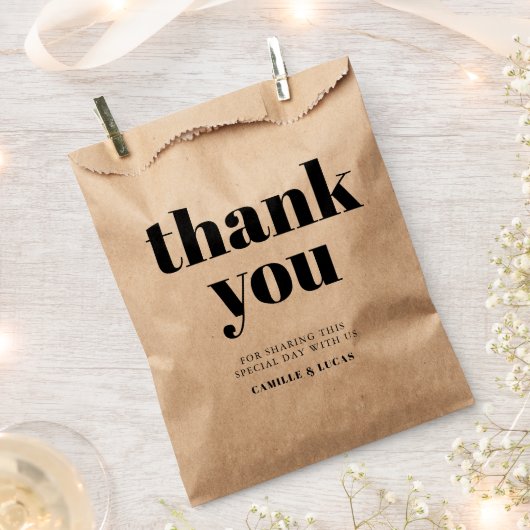 Elegant en trendy bruiloft bedankzakje (Geknipt)