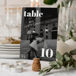 Elegant en Trendy Tafelnummer voor Huwelijk