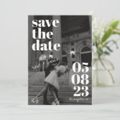 Elegant en Trendy Wedding Save the date Kaart (Staand voorkant)