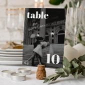 Elegant en Trendy Wedding Table Number Kaart