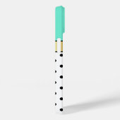 Elegant en uniek lichtgroen Turquoise Polka Dot Case-Mate iPhone Case (Achterkant / Rechts)