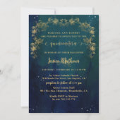 Elegant en unieke Sterrennacht Quinceañera Kaart (Voorkant)