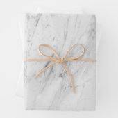 Elegant en veelzijdige witte marmer inpakpapier vel (In situ)