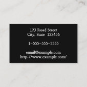 Elegant en Visitekaartje "Plain Fitness Trainer" (Achterkant)