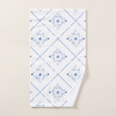 ELEGANT EN WITTE BLAUWE BLAUWE TOWEL SET BAD HANDDOEK (Handdoek)