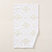 ELEGANT EN WITTE GOLD BATHROOM TOWEL SET BAD HANDDOEK (Handdoek)
