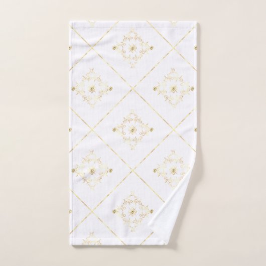 ELEGANT EN WITTE GOLD BATHROOM TOWEL SET BAD HANDDOEK (Handdoek)