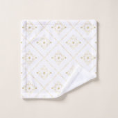 ELEGANT EN WITTE GOLD BATHROOM TOWEL SET BAD HANDDOEK (Wasdoekje)