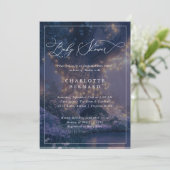 Elegant Enchanted Forest Baby shower Invitation Kaart (Staand voorkant)