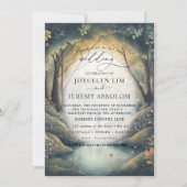 Elegant Enchanted Forest Celebration uitnodiging (Voorkant)