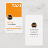 Elegant Energetic Simple Square Placard Taxi Visitekaartje (Voorkant / Achterkant)